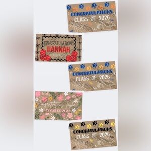 Graduation Banner Template Bundle